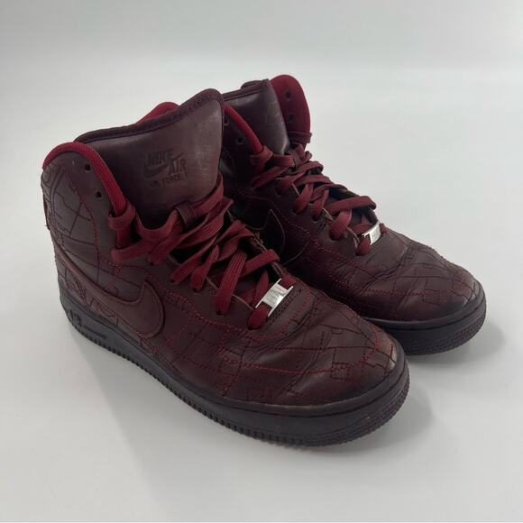 Nike Air Force 1 AF1 Hi FW Qs Shanghai Deep Burgundy City Collection - Picture 1 of 7